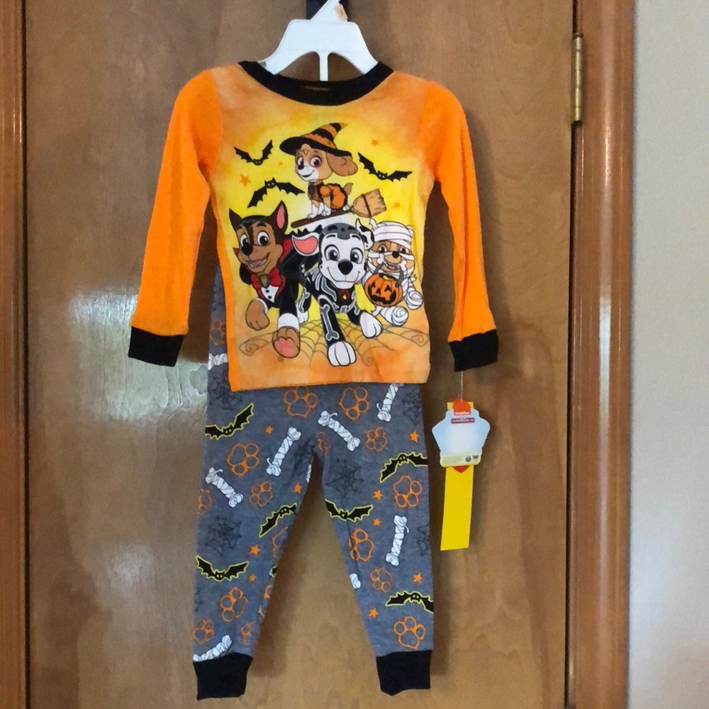 Paw Patrol Halloween unisex sleepwear 2 piece pajama set